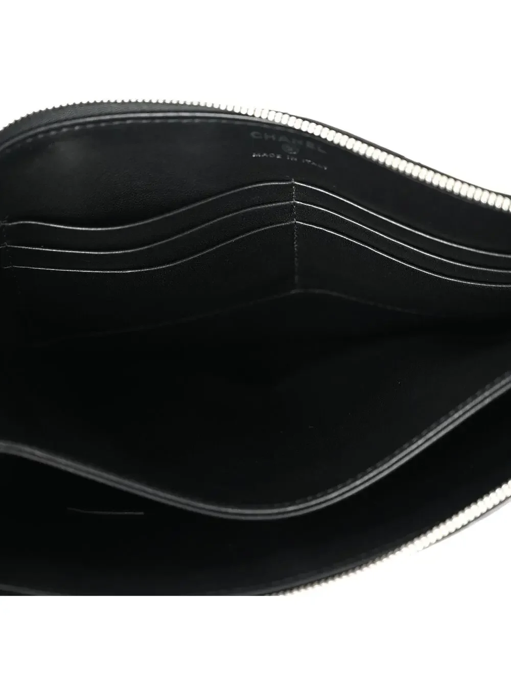 Chanel Metallic Lambskin Wave Clutch #324186C23B